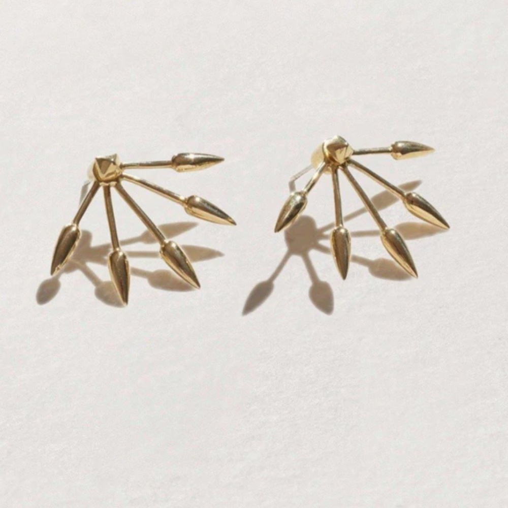 Pamela Love Five Spike Earrings